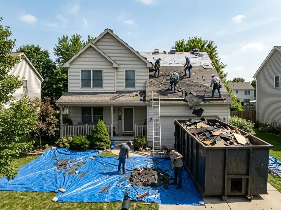 roof-replacement-debris-remova-004 — frequently asked questions, Cheapest Dumpster Rentals in Delshire, OH